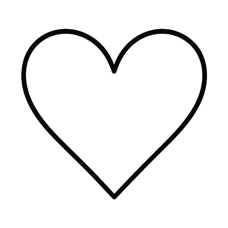 Basic heart black