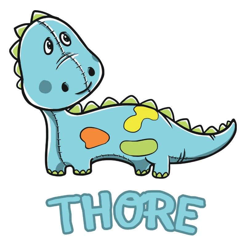 Dinosaurier lustig Kind Thore Geschenk Geburtstag