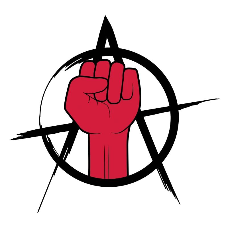 Conception de l'anarchie du logo Faust