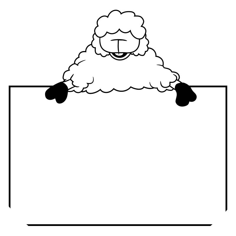 Shield-pointing sheep