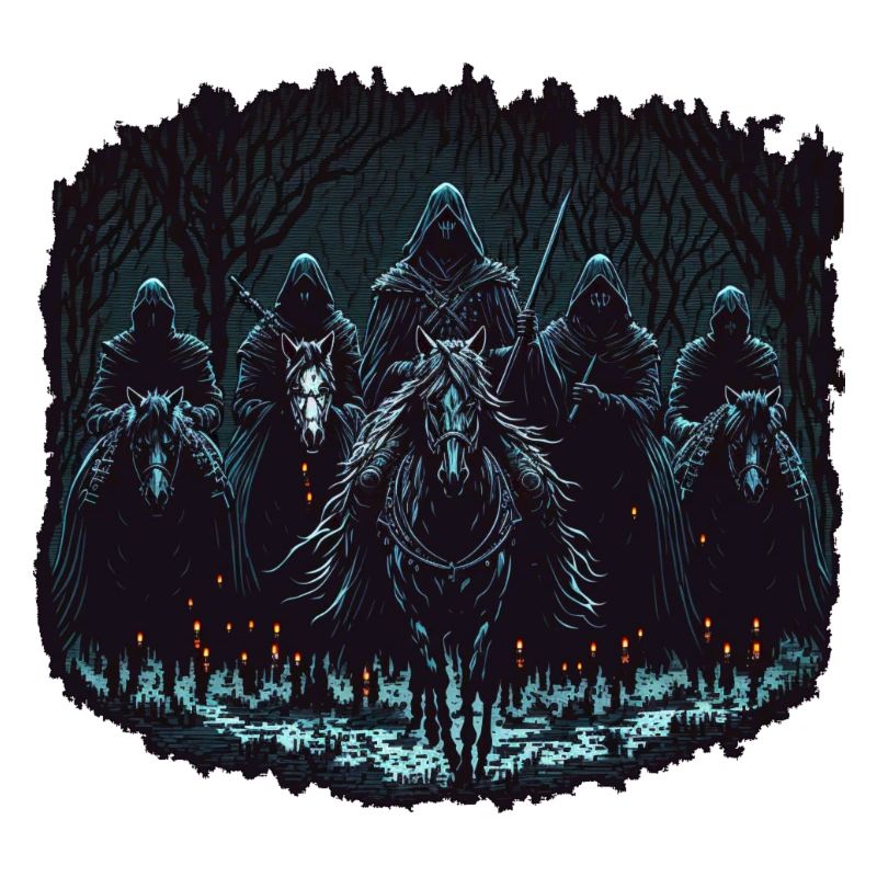 Dunkle Reiter Pixel Style