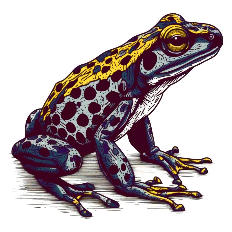 La grenouille empoisonnée vénéneuse vit sous les tropiques
