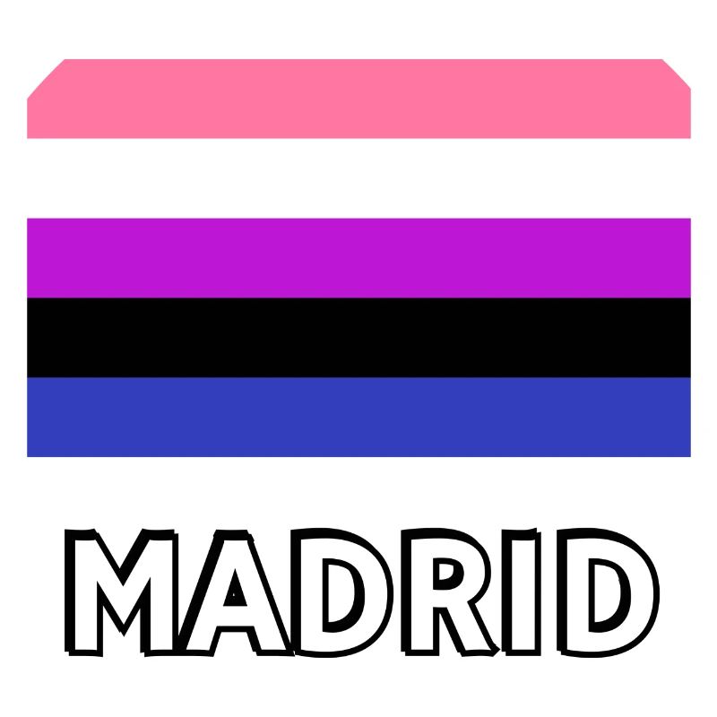 Genderfluid Pride Drapeau Madrid