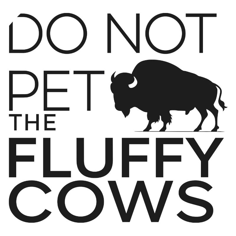Fluffy Cows Bison Pet für einen Bison-Fan oder