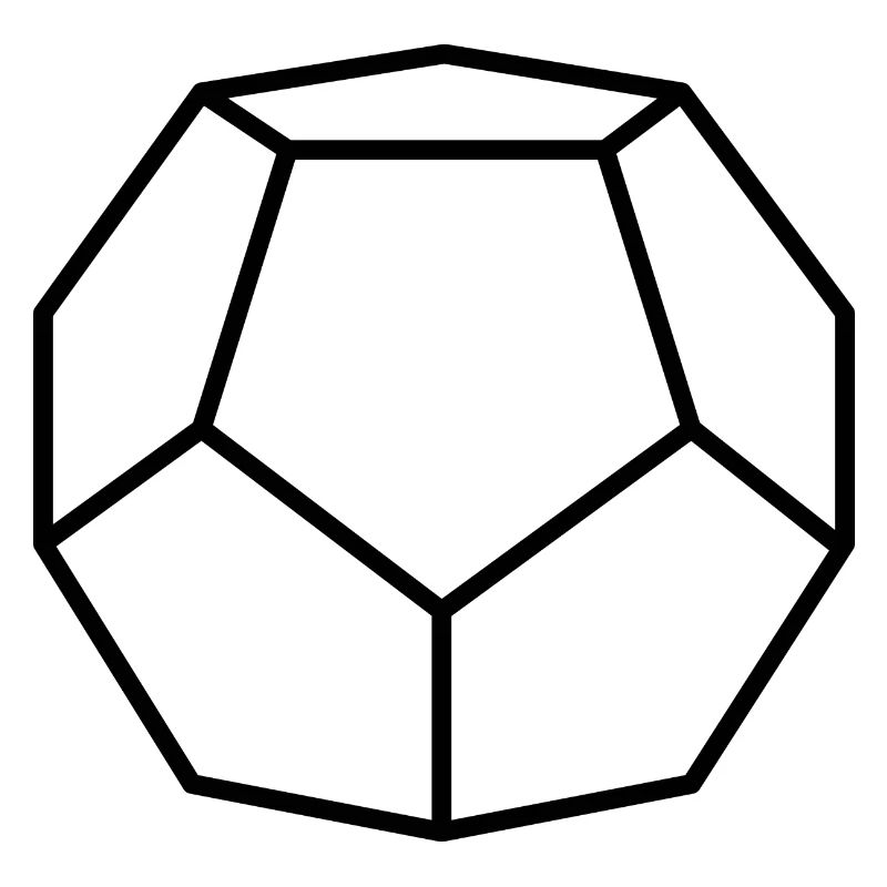 schwarzer Dodekaeder