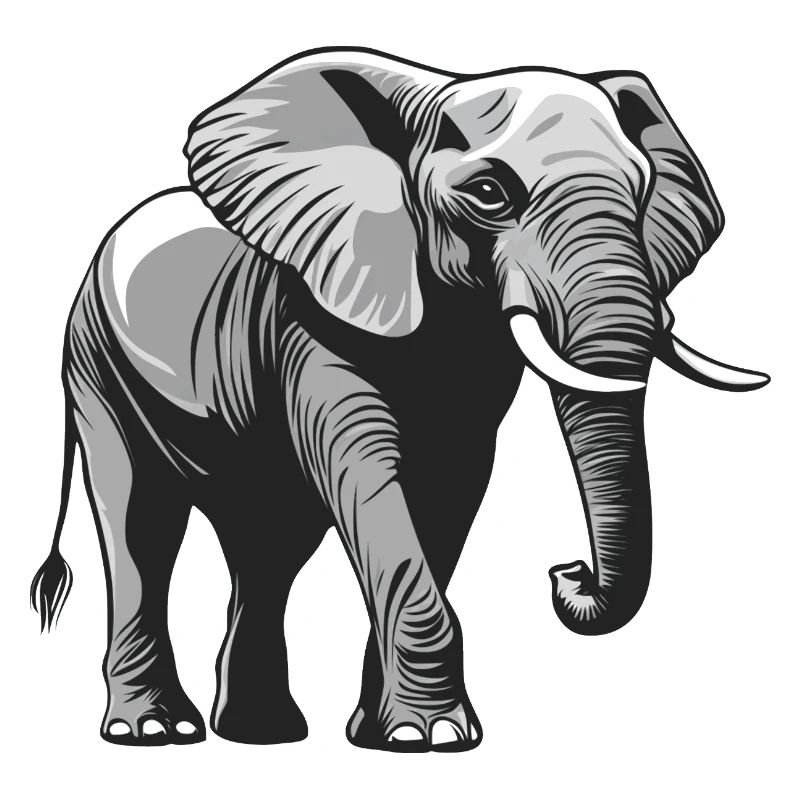 gray elephant