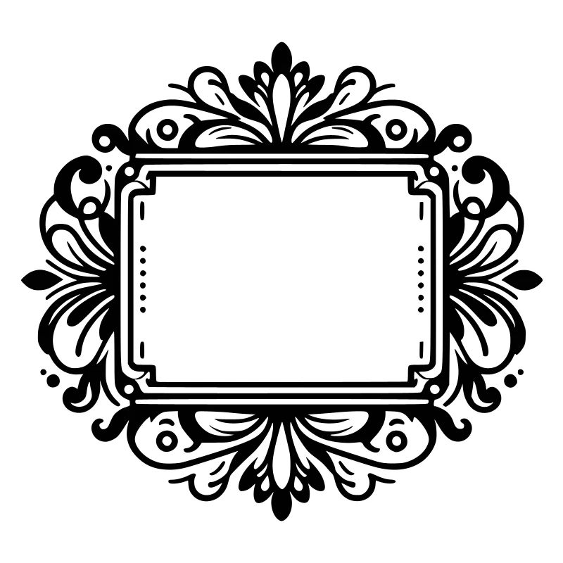 Rahmen Emblem Schild