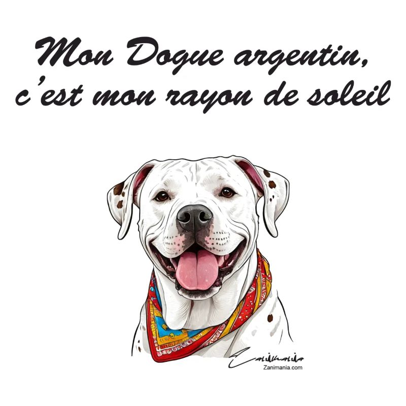 Dogue argentin rayon de soleil