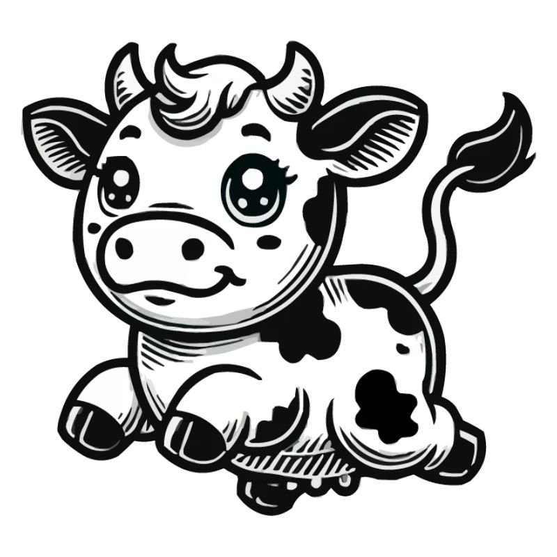 Bande dessinée de vache