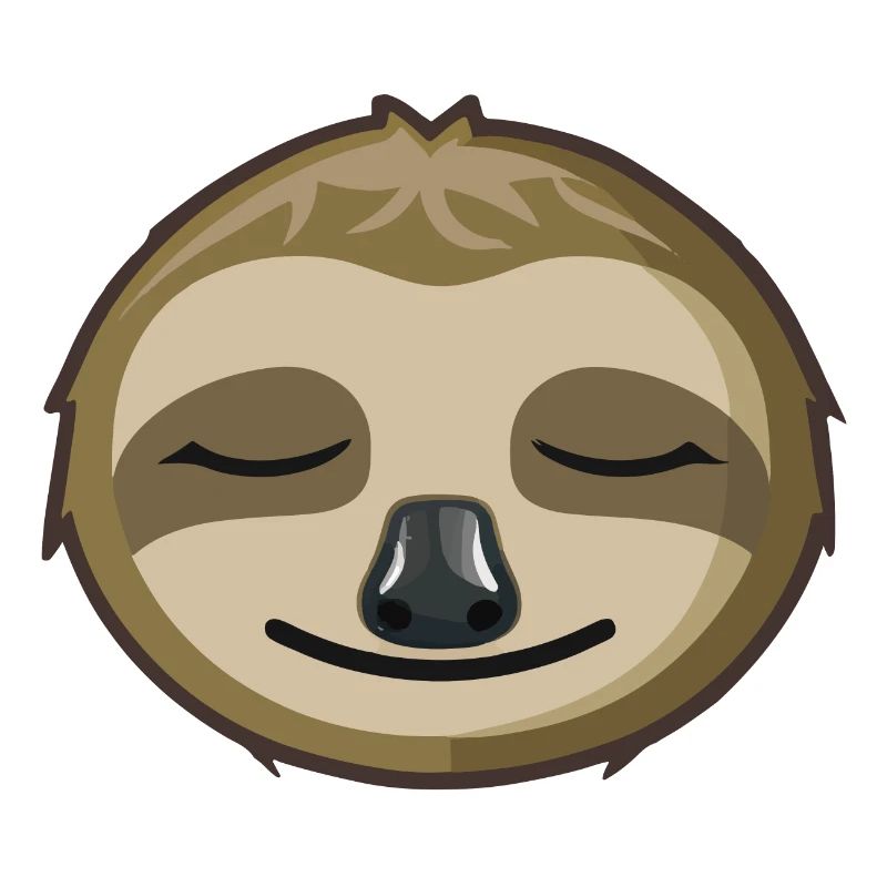 Sleeping Sloth Face
