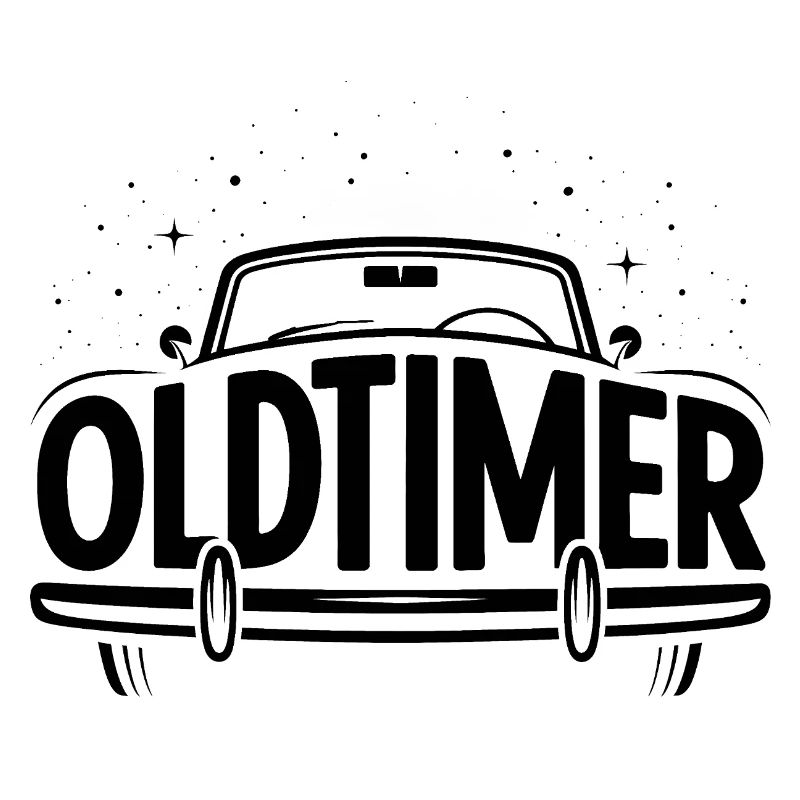 Oldtimer - Cooles Auto-Logo