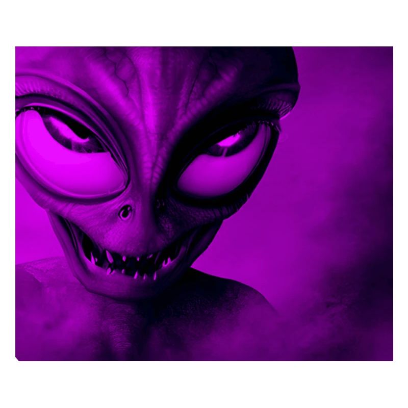 Alien with Sharp Teeth Design - Pink