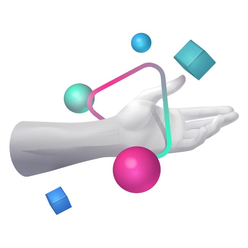 Graphique 3D à la main