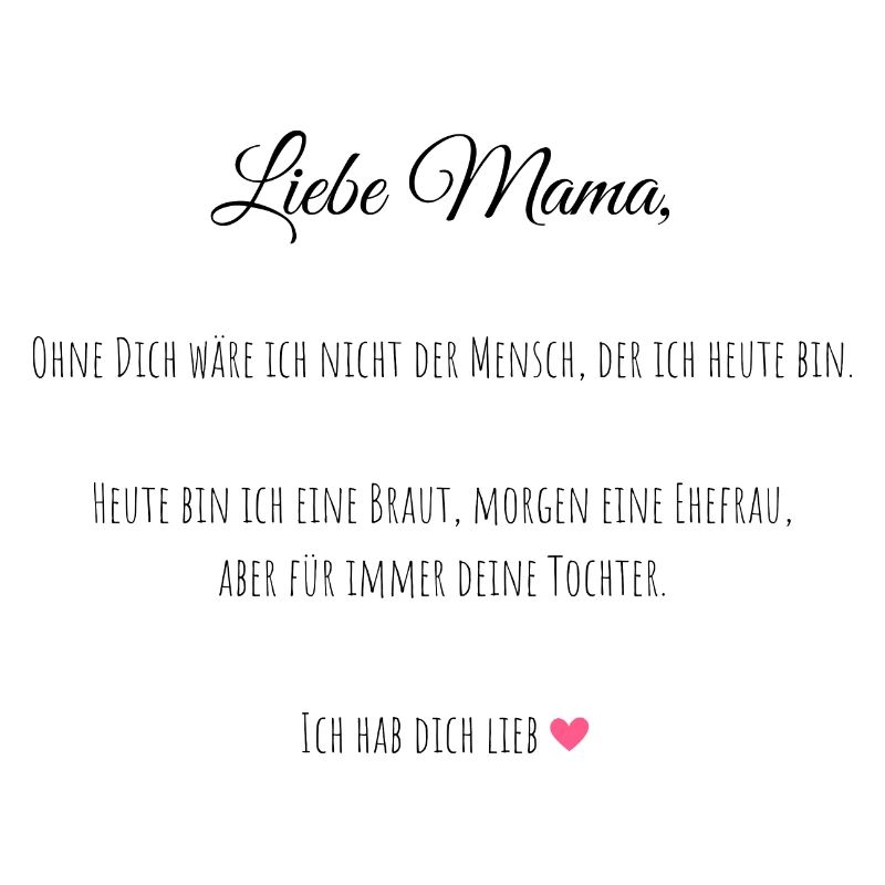 Brautmutter Geschenk