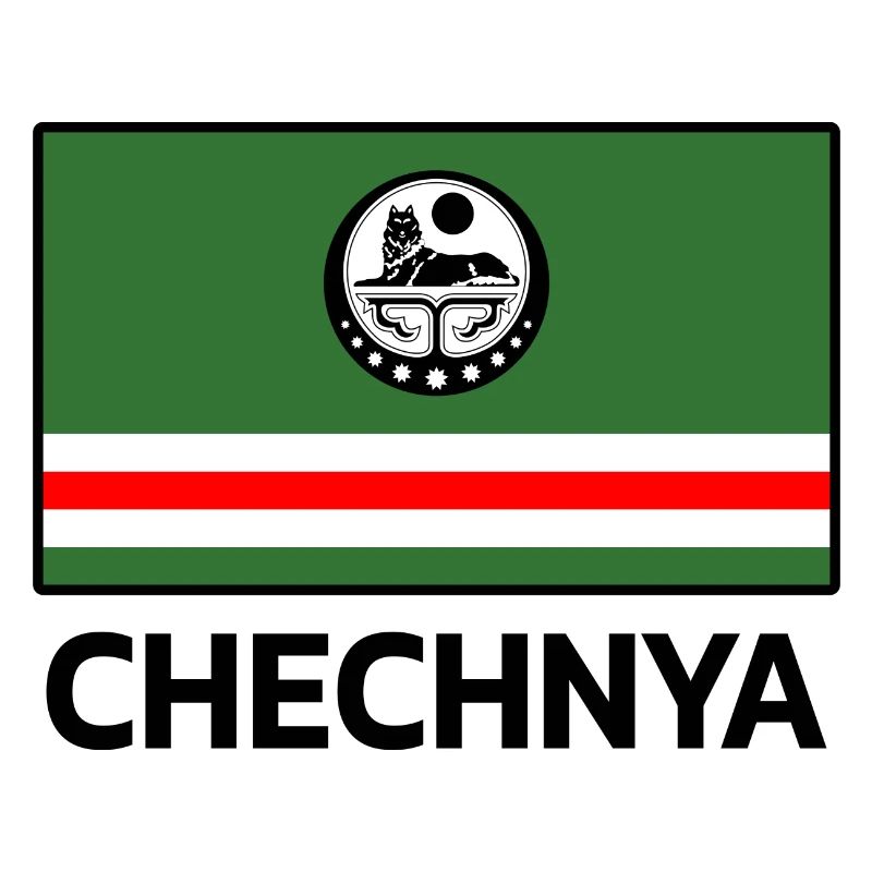 Chechnya Chechen Tschetschenien Tschetschene Flag