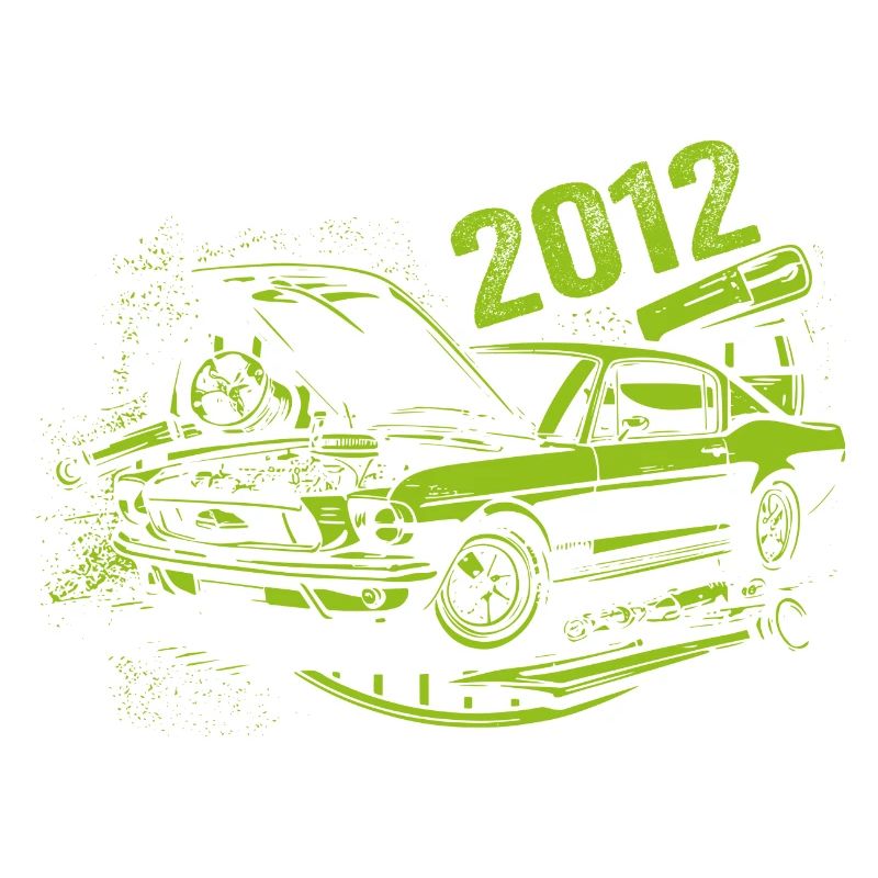 2012 Geburtstag Oldtimer Modell 2012 Vintage 2012