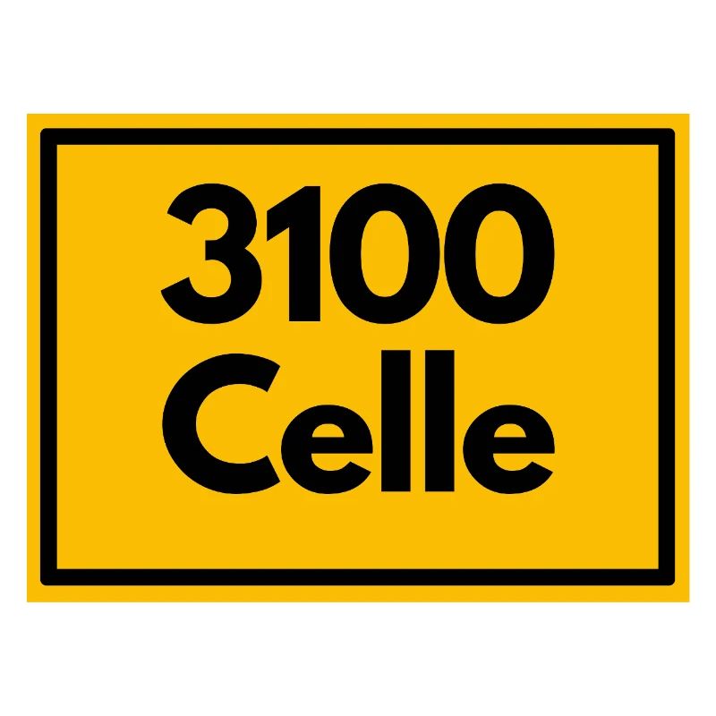 Panneau de lieu - puis rétro ancien code postal 3100 CELLE