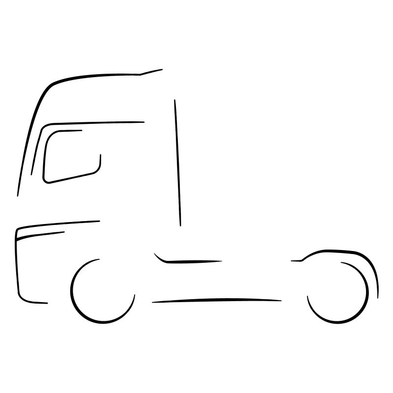 Silhouette de camion