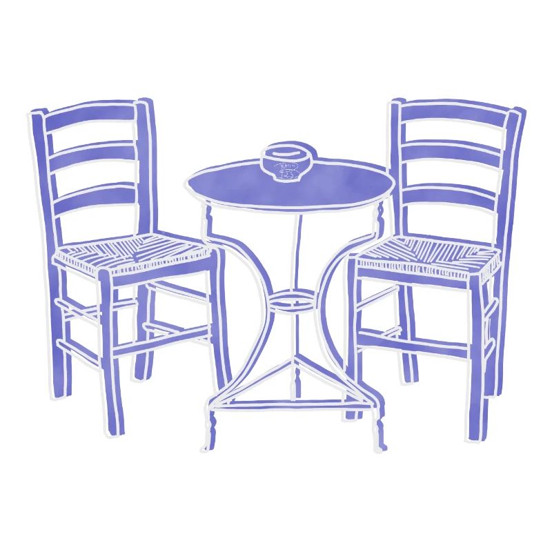 « Taverne », Boho Line Art Design, série « Grèce »