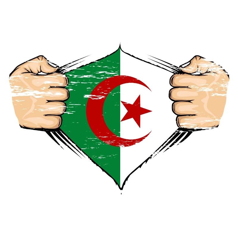 Drapeau de l’Algérie utilisé