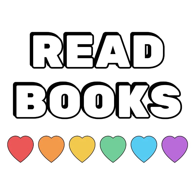 Read Books Rainbow Hearts