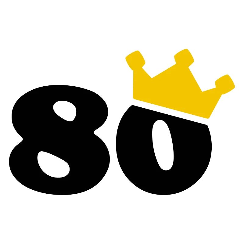 80 Krone 80° compleanno 80 anni