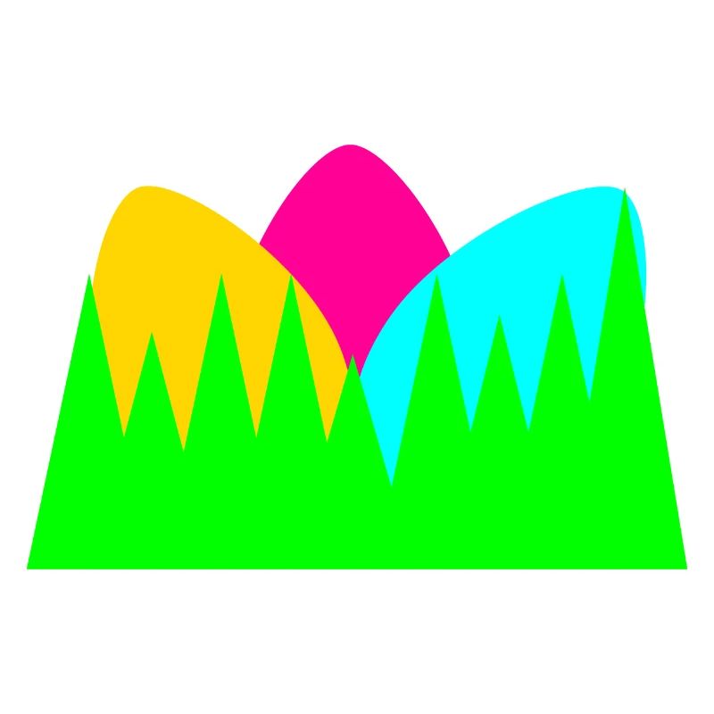 Colourful Easter eggs