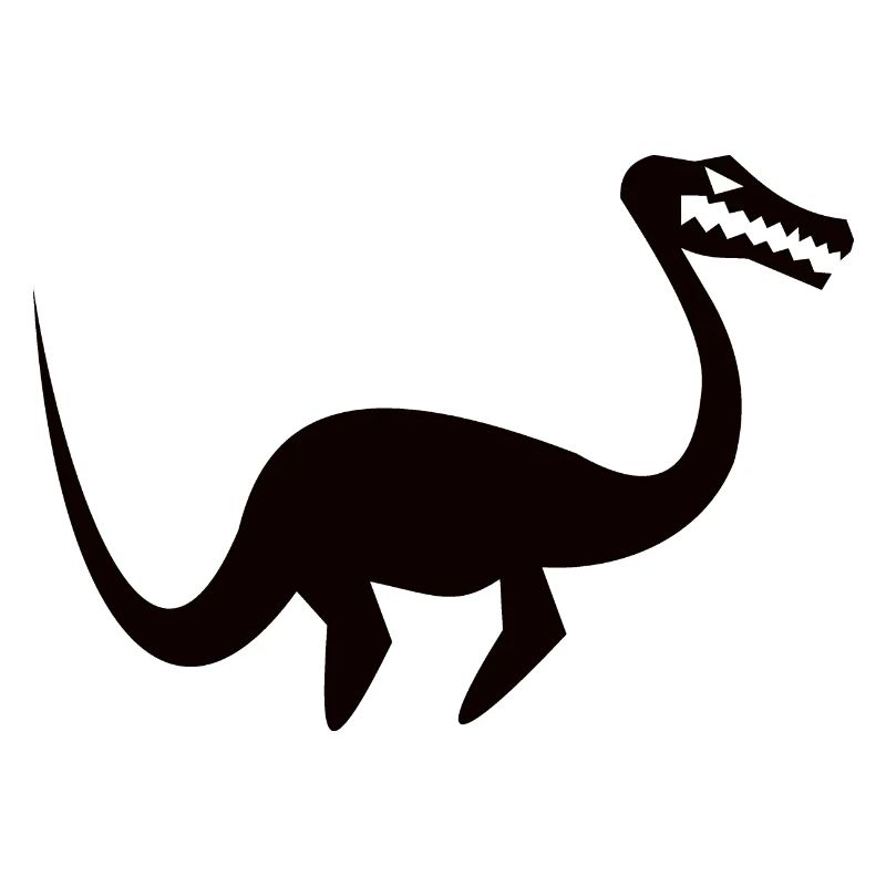 cool plesiosaurus silhouette design