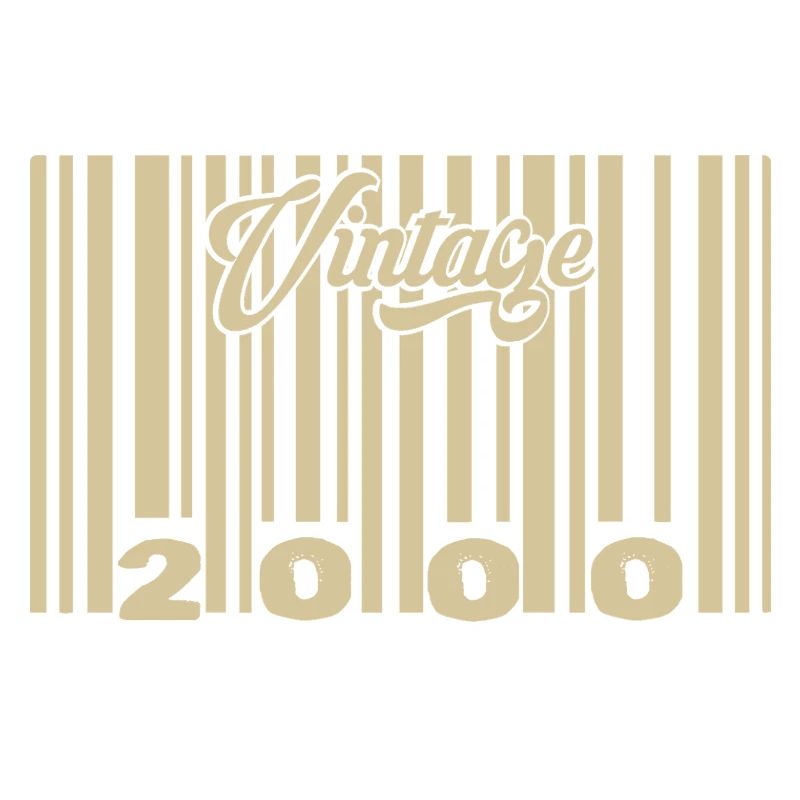 Vintage 2000 Barcode 2000: Year 2025.