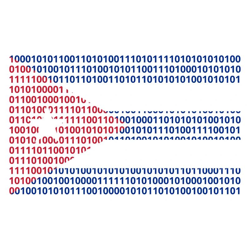 Kuba Flagge Binärcode Bit Byte Binär Informatik PC