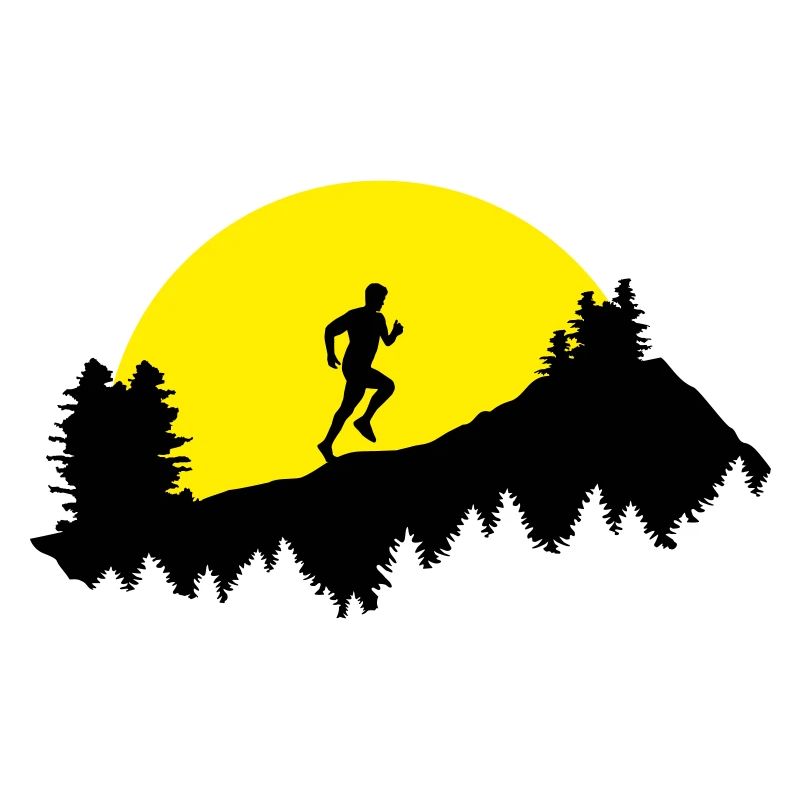 Trail running, running, runner, man