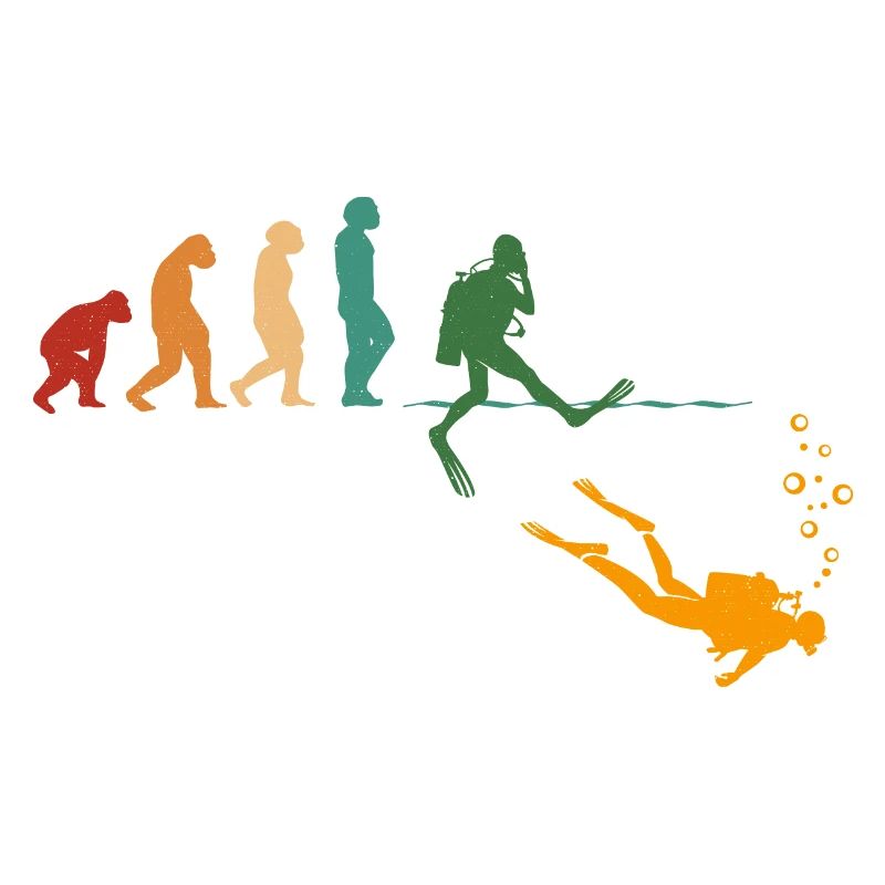 Evolution Graphic Diver Diving Scuba Diver Apnoe S