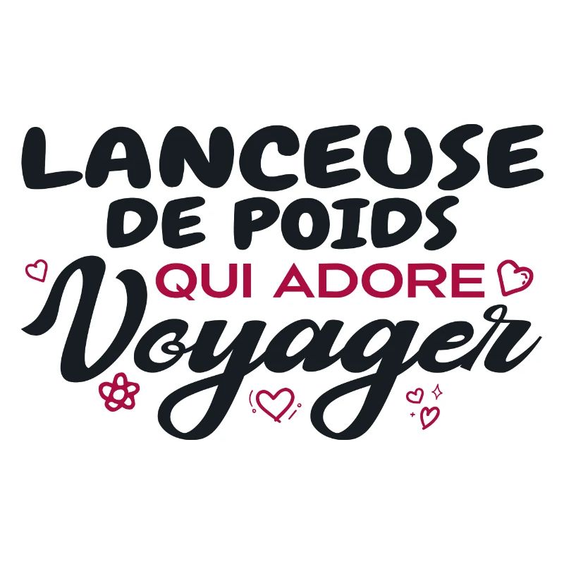 Lanceuse de poids globe-trotteuse passionnée de vo