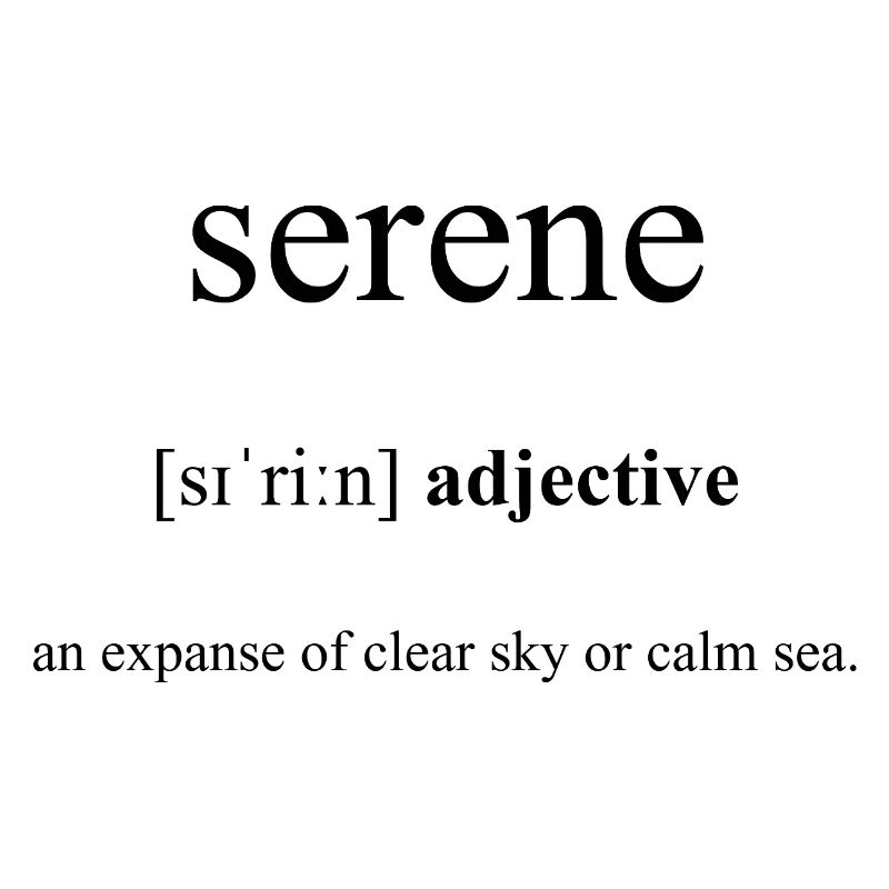 Serene Definition Dictionary