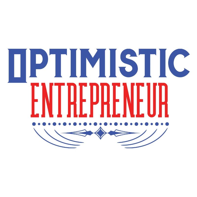 Optimistischer Unternehmer, sauberer Vintage-Text