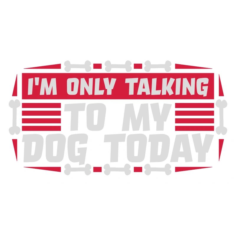 only talking to dog
