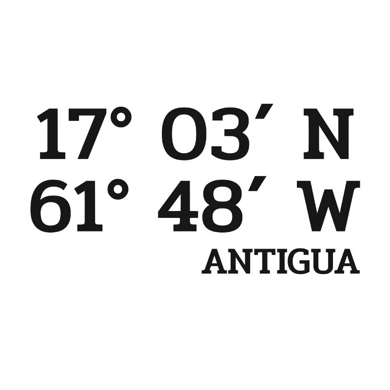 Antigua Coordinates - Coordinates - Caribbean