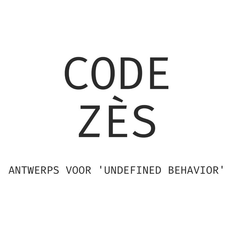 Antwerpen: "Code Zès!" – Tech Dialect Shirt
