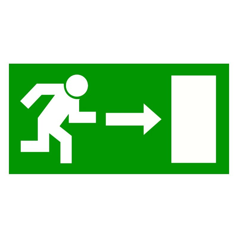 Exit Schild Vorlage zum personalisieren