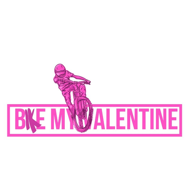 Vélo ma Saint-Valentin. Conception de la Saint-Valentin pour cycliste