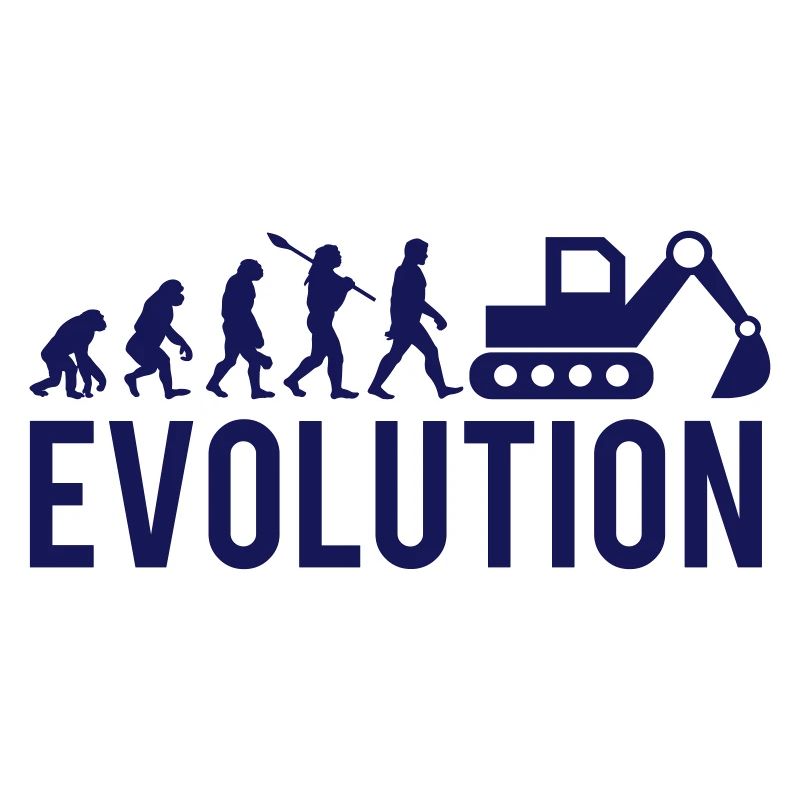Excavator Construction Site Excavator Driver Construction Funny Evolution