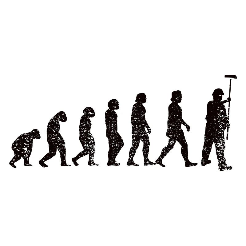 Painter and Varnisher Evolution Brush Painting