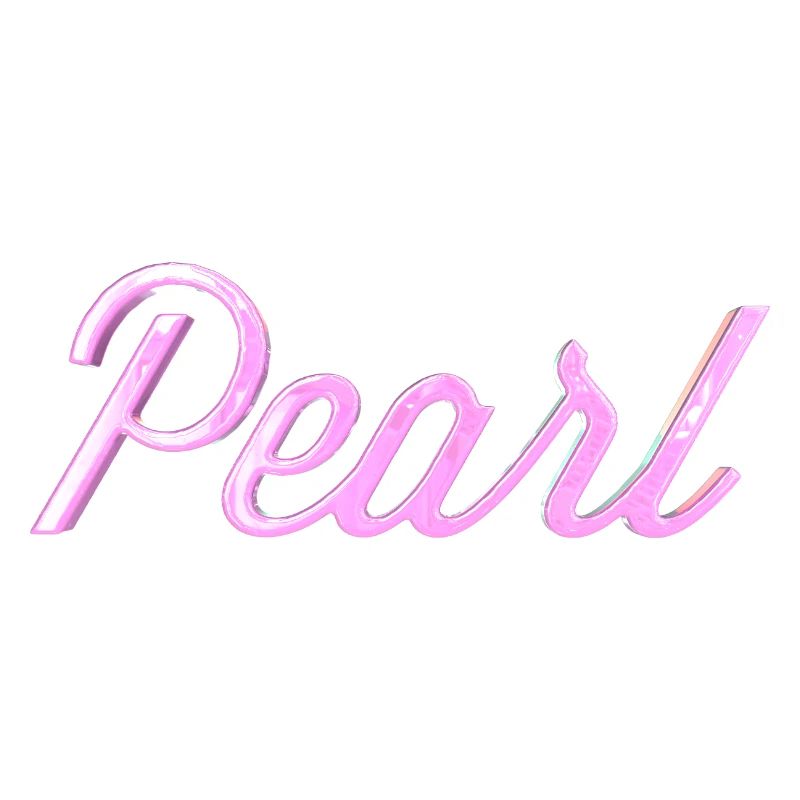 Pearl Stylized Text