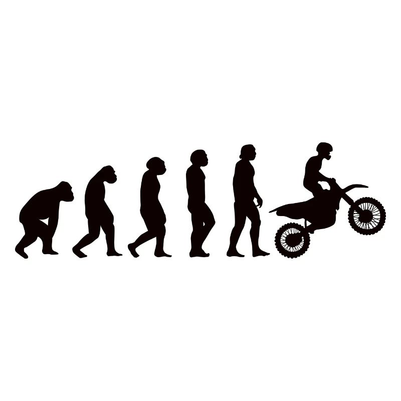 Motorrad Biker Evolution Mofa Moped Motorradfahrer