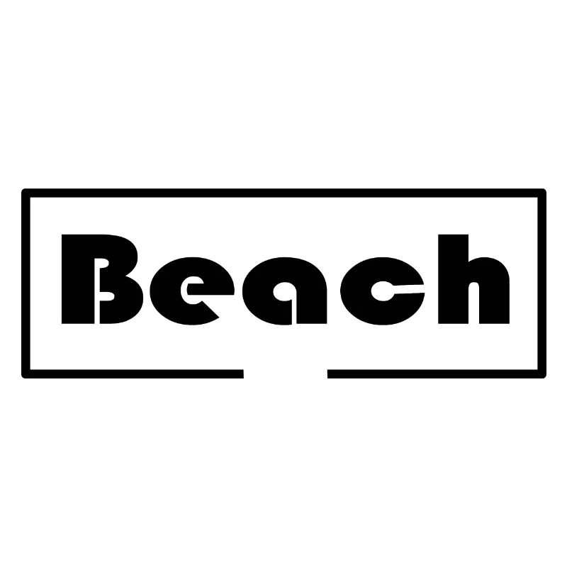 Beach with frame