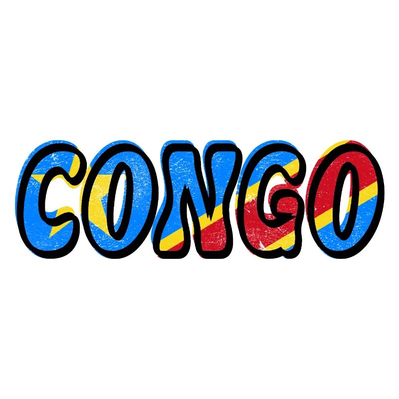 Congo – Couleurs du drapeau du Congo libre
