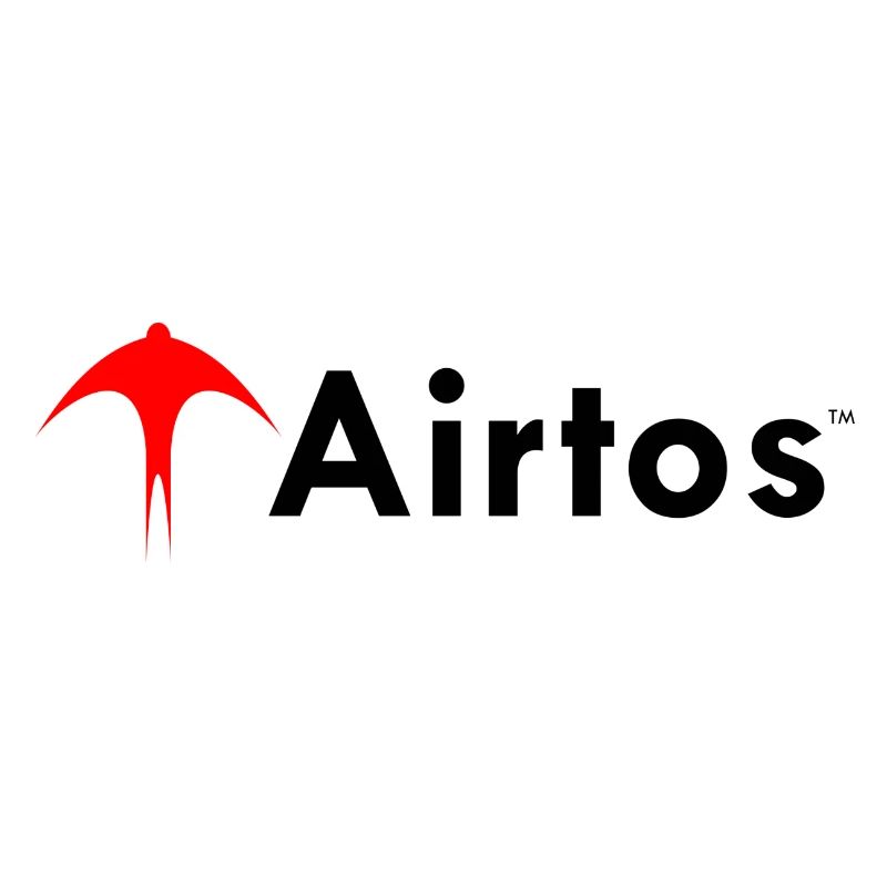 Red airtos LOGO + black text