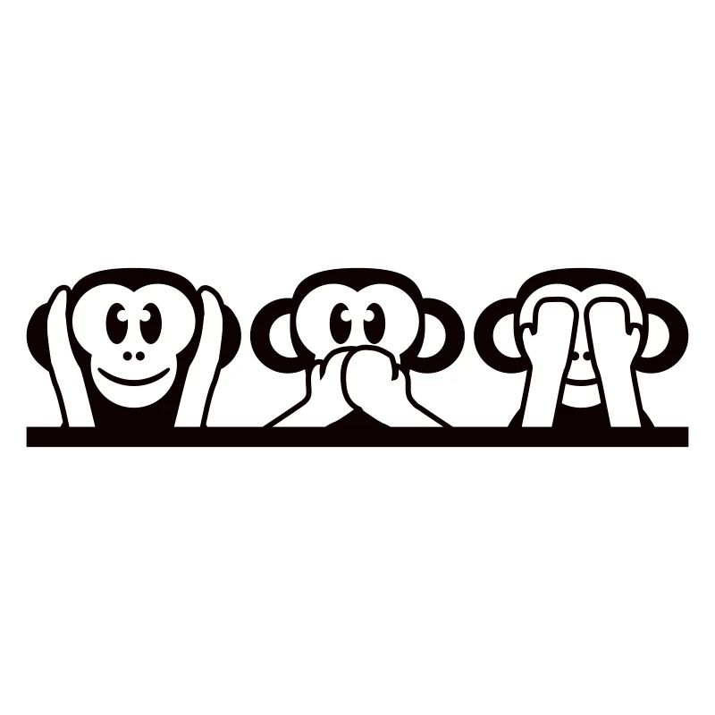 3 Wise Monkeys Hear Nothing Say See Monkey Fun