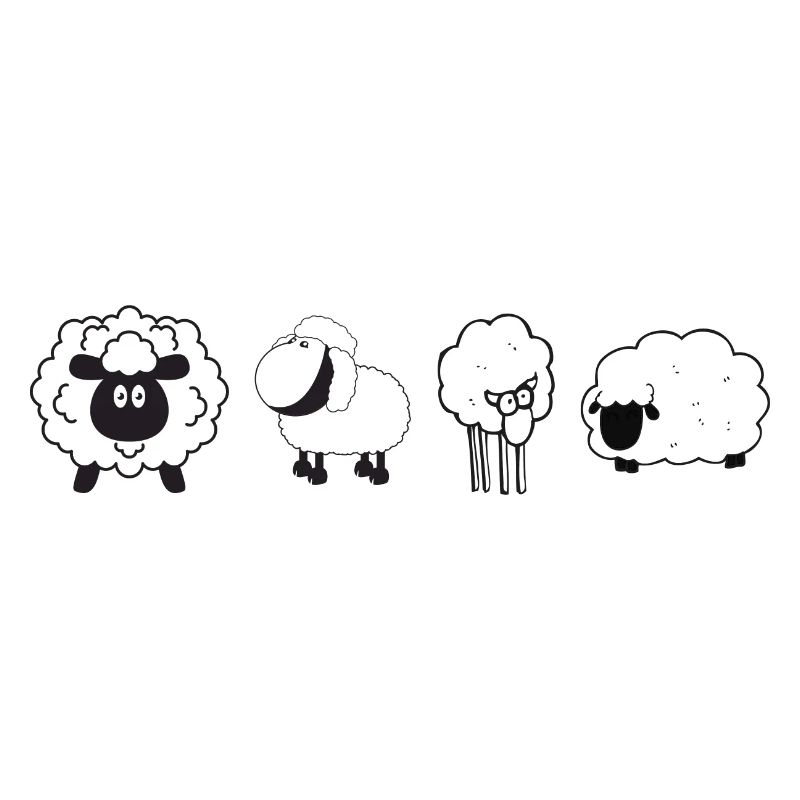 Fun sheep group