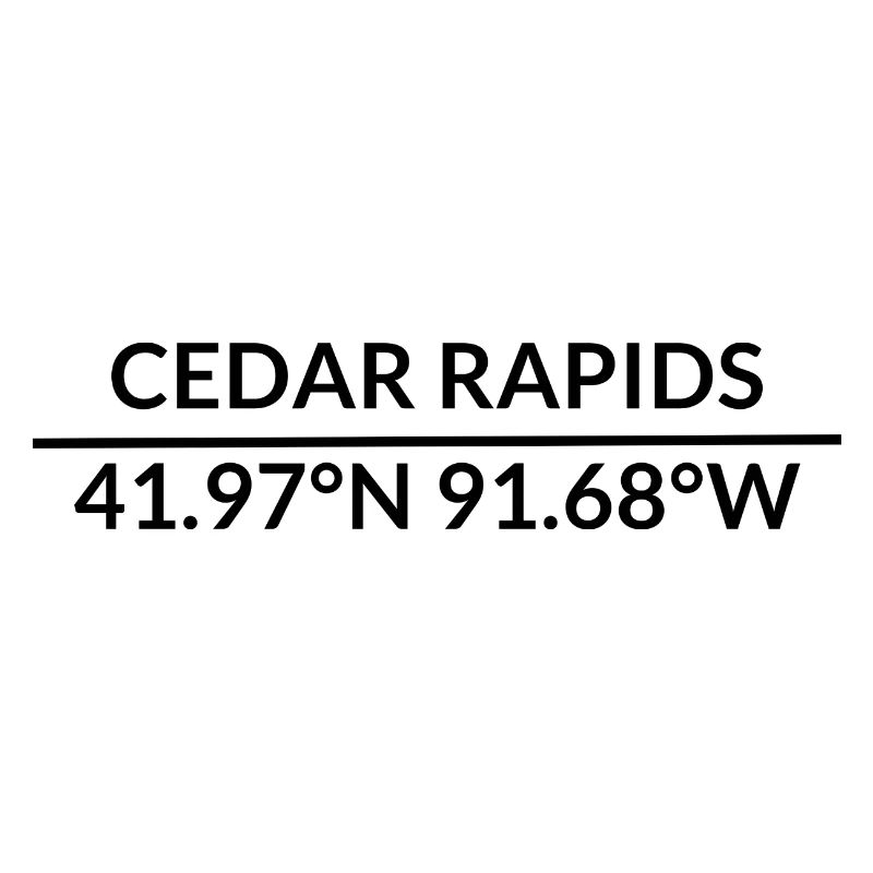 Cedar Rapids, Iowa, USA Coordinates